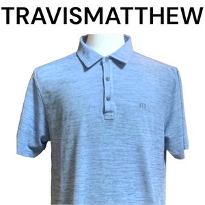 Men’s TravisMatthew Flying Tortilla Polo Shirt Vintage Indigo Large
